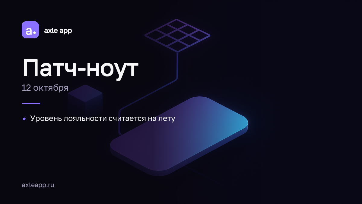 Уровень лояльности считается на лету